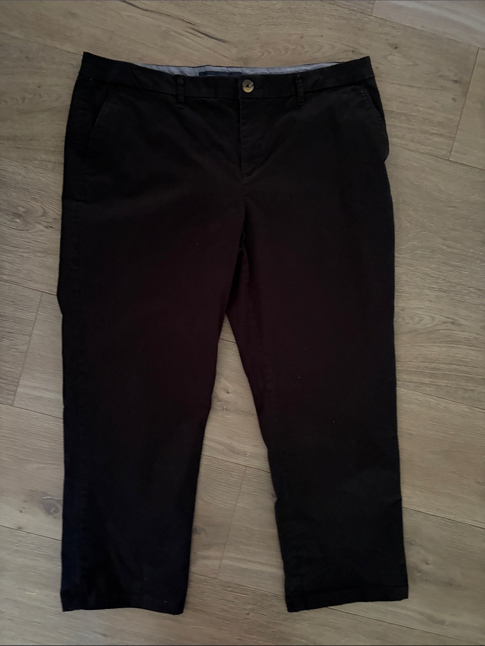 Tommy Hilfiger Black Straight-Leg Women's Pants